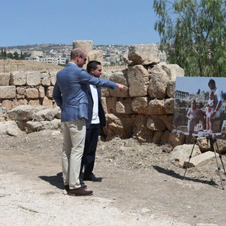 صورة كيت ميدلتون في جرش وهي طفلة صغيرة