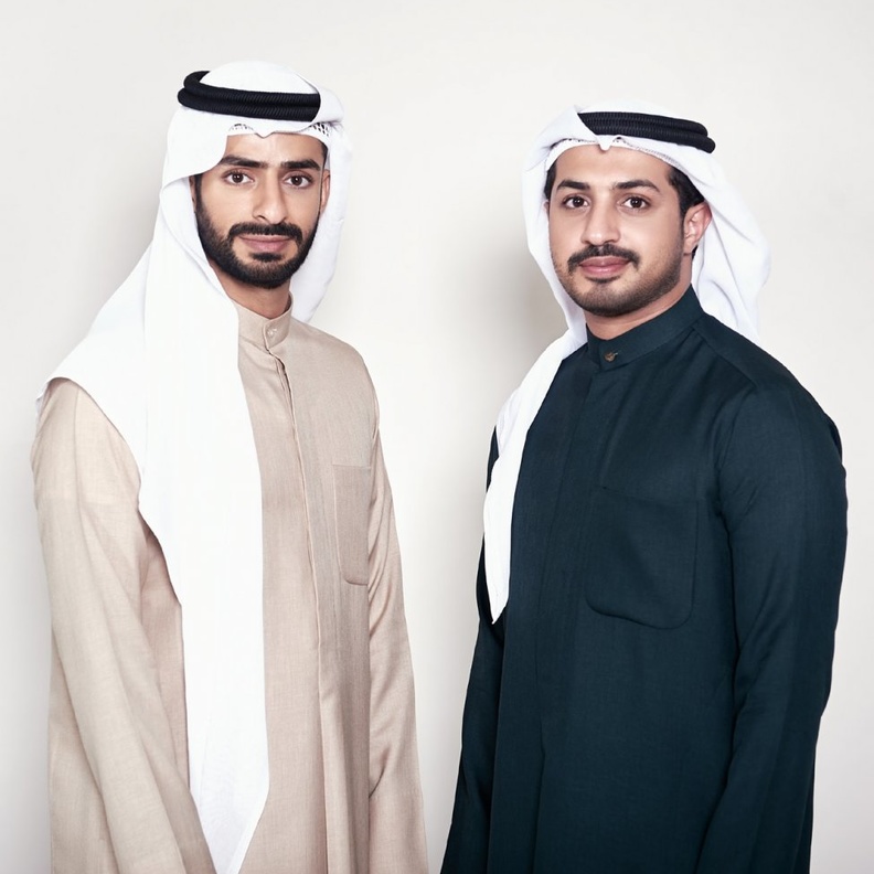 مؤسسا "قافلة" الإماراتيان عبدالله بالجافلة وحمد بن شيبان المهيري