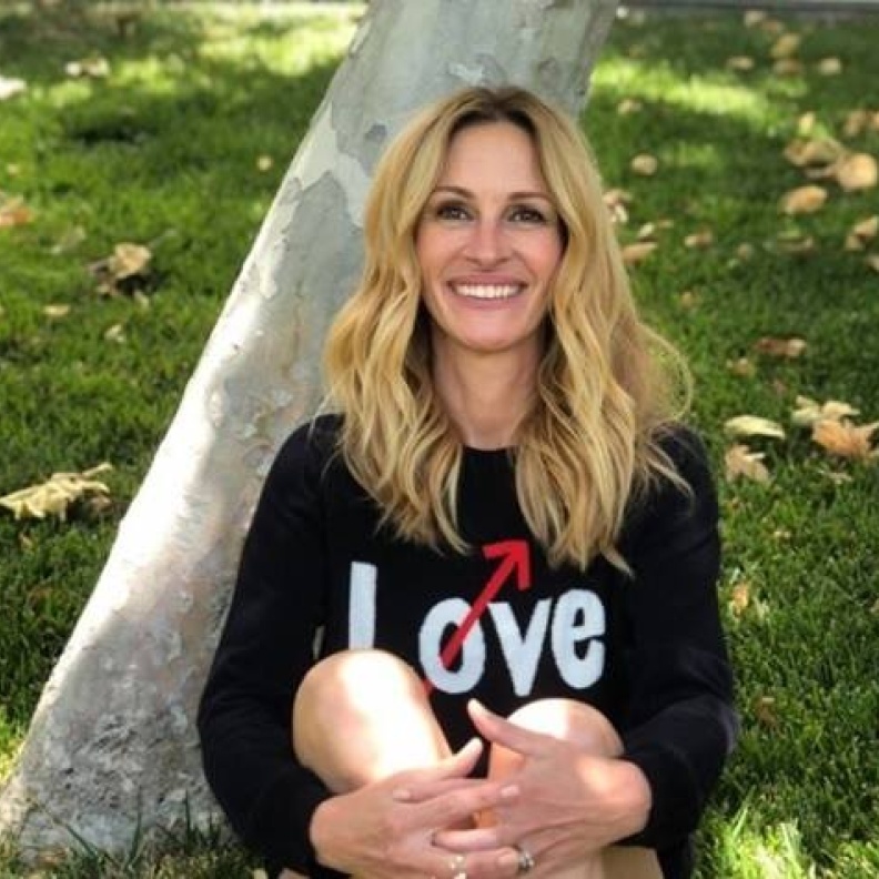 الجميلة جوليا روبرتس تنضم أخيرا إلى انستقرام وهذه أول صورة!