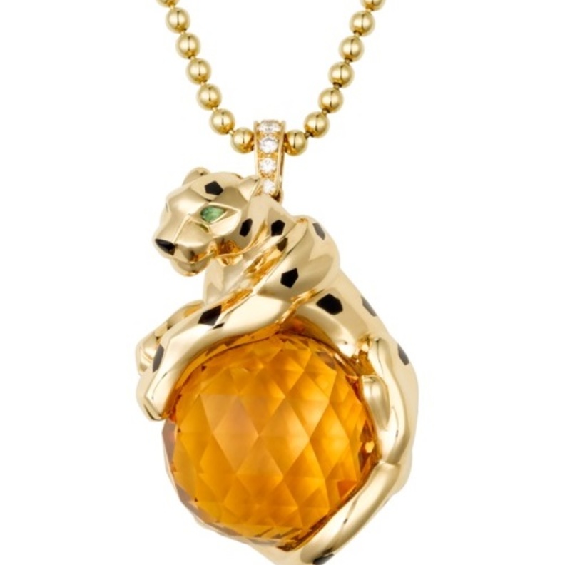 أقراط بوميلاتو من الكوارتز الأصفر والماس