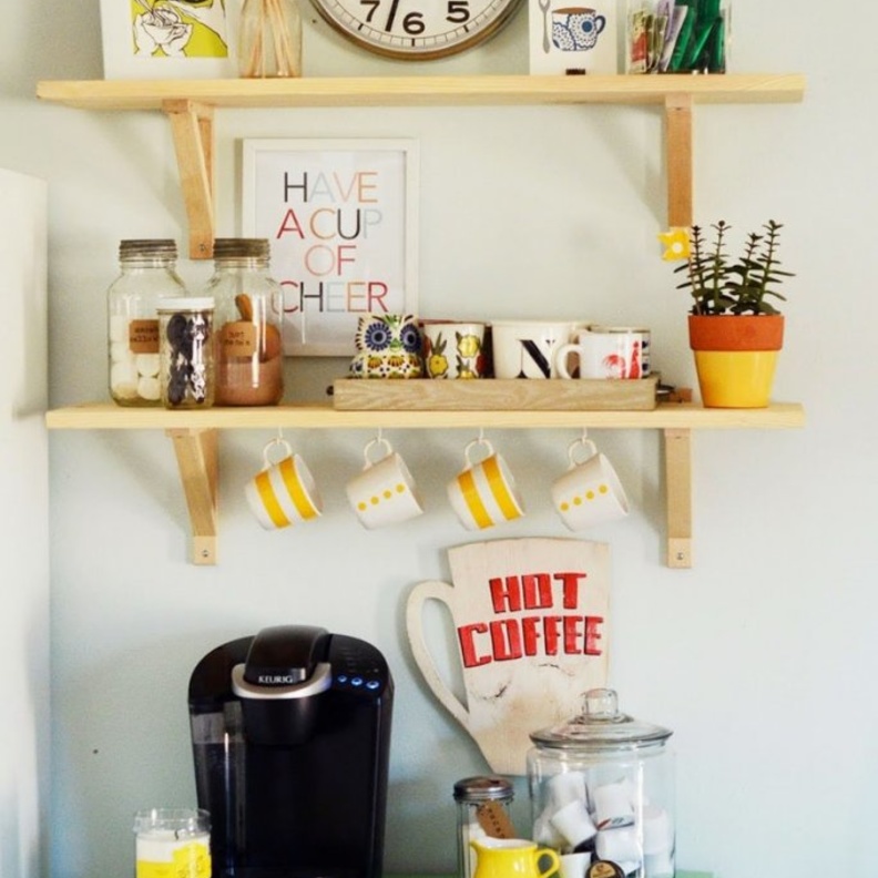 اكسسوارات لديكور ركن القهوة في منزلك