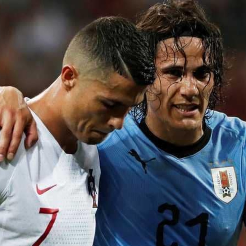 كافاني سجل ثنائية في مرمى البرتغال