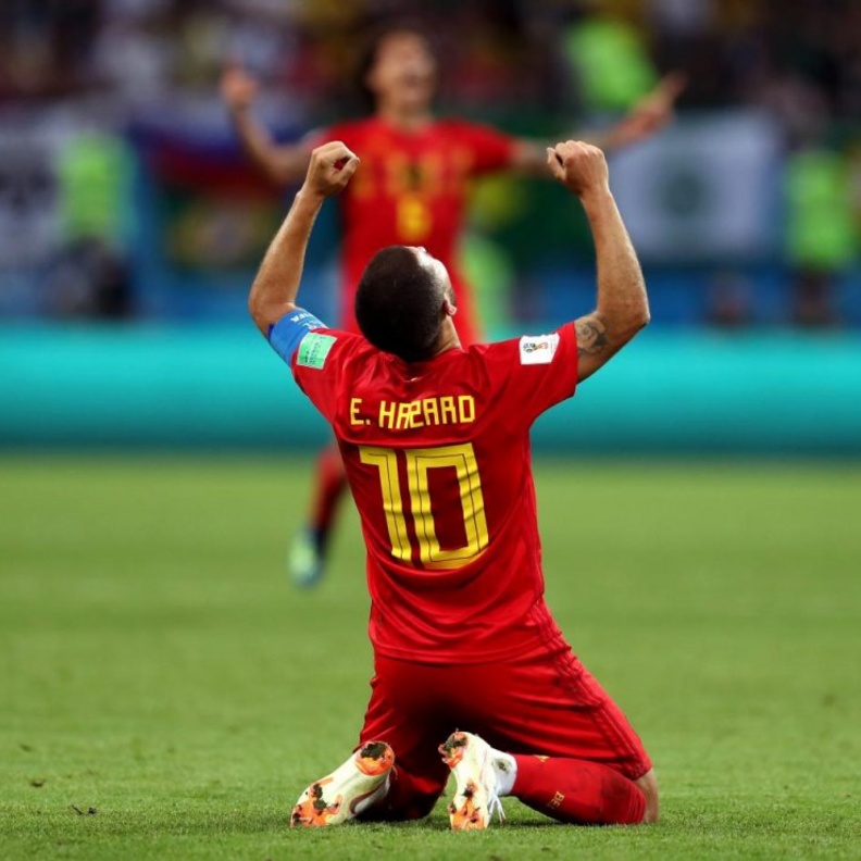 بلجيكا تأهلت على حساب البرازيل