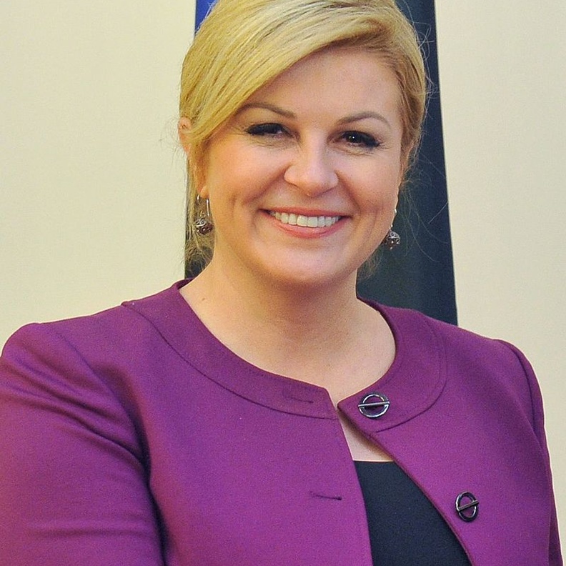 رئيسة كرواتيا سعيدة بفوز بلادها