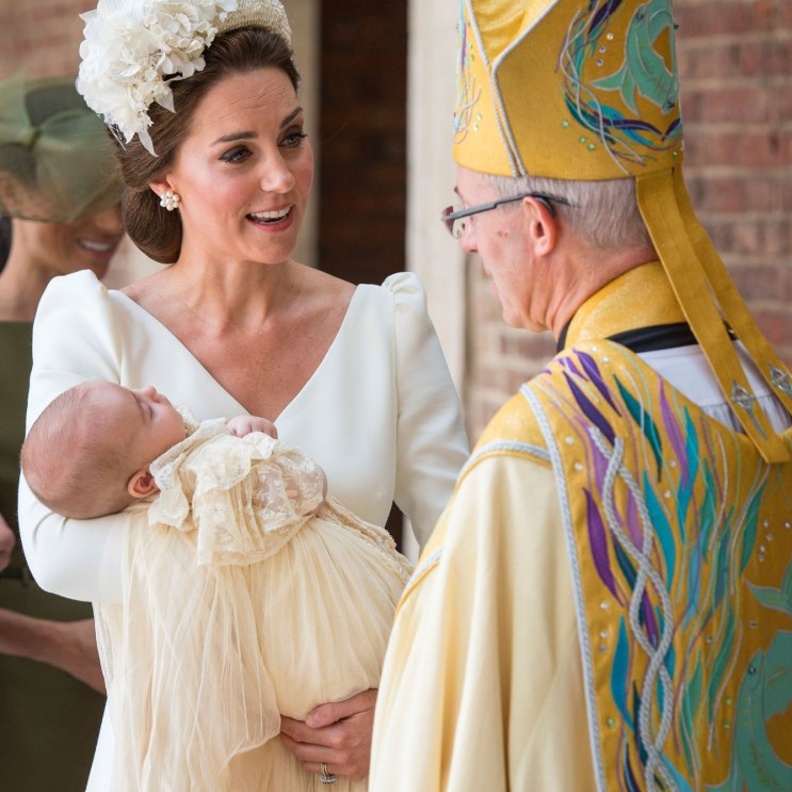 من مراسم تعميد الأمير لويس