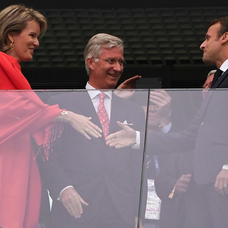 ملك وملكة بلجيكا ينضمان إلى رئيس فرنسا في مباراة فرنسا وبلجيكا