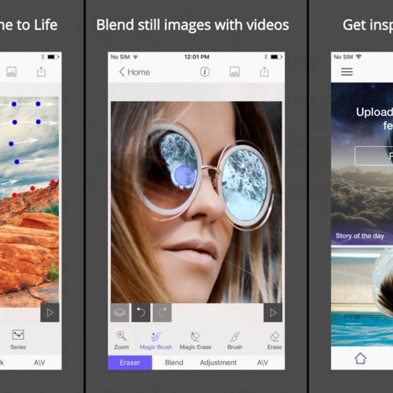 تطبيق StoryZ Photo motion لجعل جزء من صورتك الثابتة يتحرك