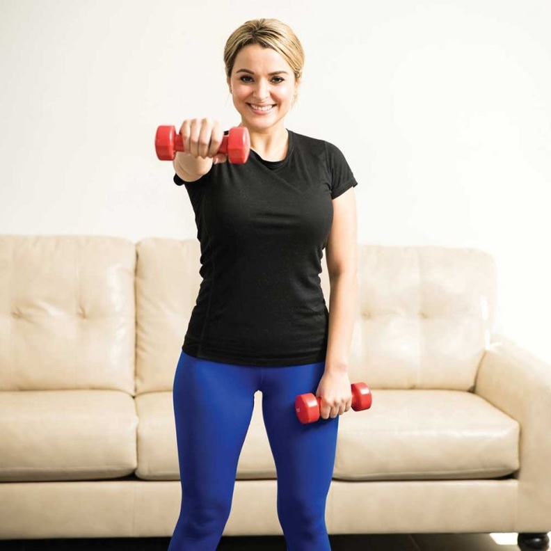 تمارين الرفع البايسيبس بأثقال خفيفة