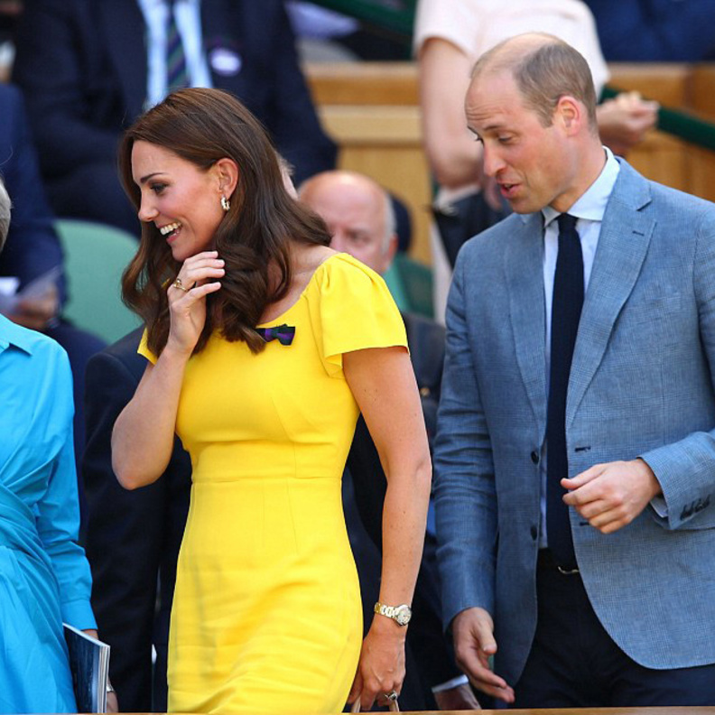 كيت ميدلتون والأمير وليام في نهائي ويمبلدون للرجال