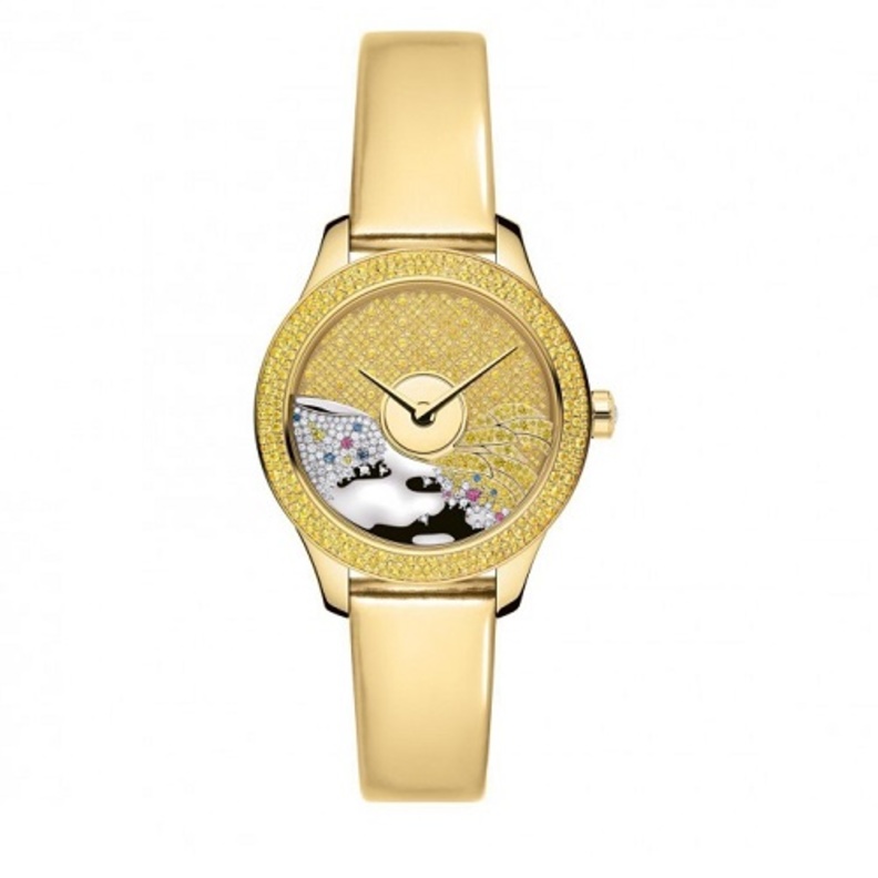 ساعة بولغاري من الذهب الأبيض والأصفر والوردي