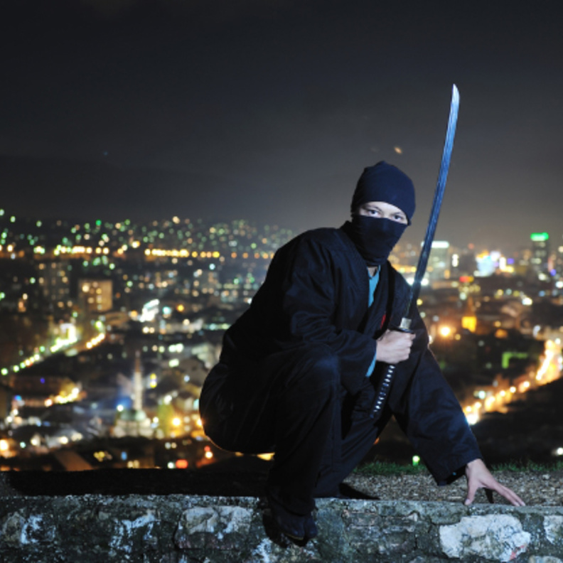 وظيفة النينجا تحتاج إلى تدريب شاق