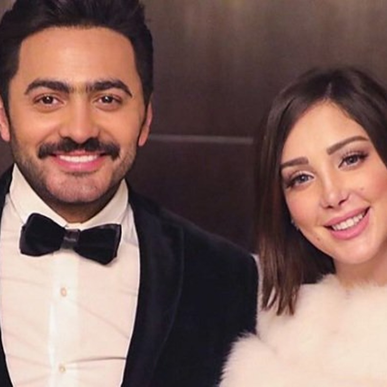 بسمة بوسيل وتامر حسني