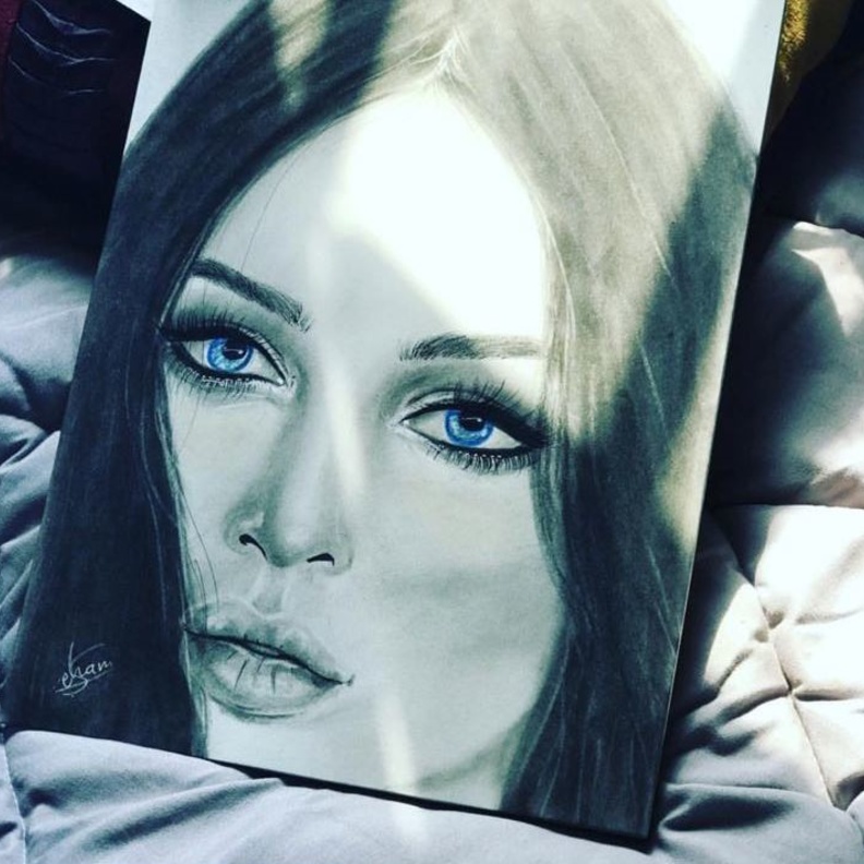 من رسومات الفنانه السعودية سهام العتيبي