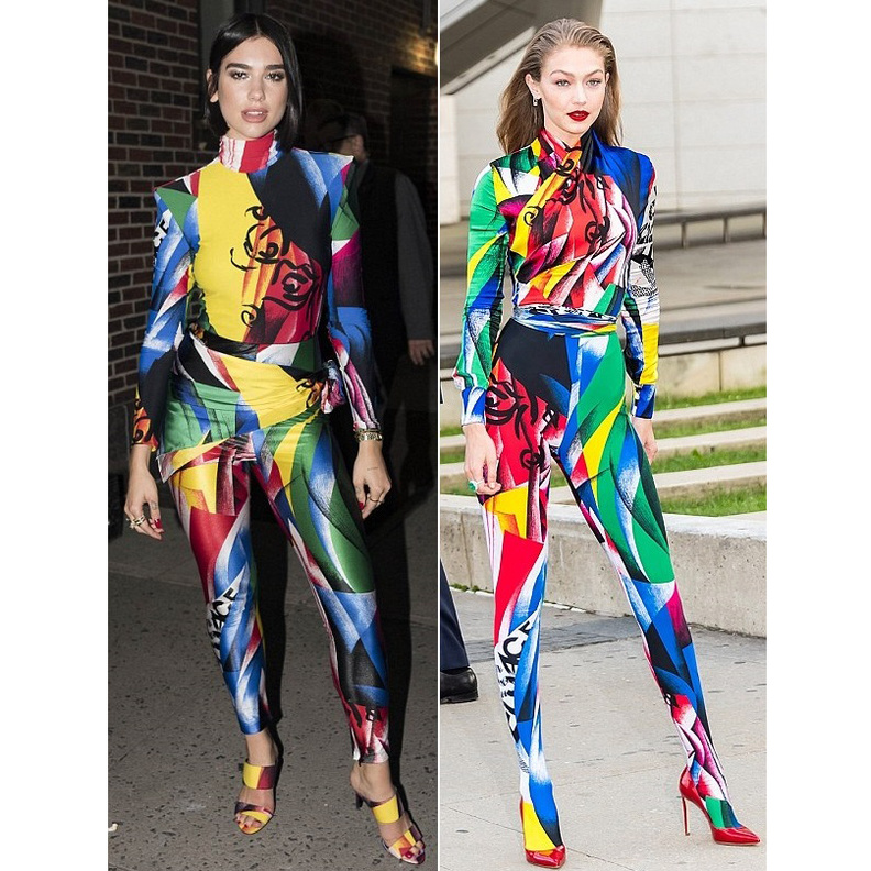  دوا ليبا وجيجي حديد تتنافسان... من ارتدى هذا الجمبسوت بطريقة أجمل؟