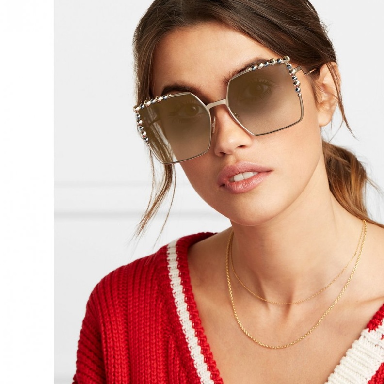 Gucci نظارات بإطار مربع من