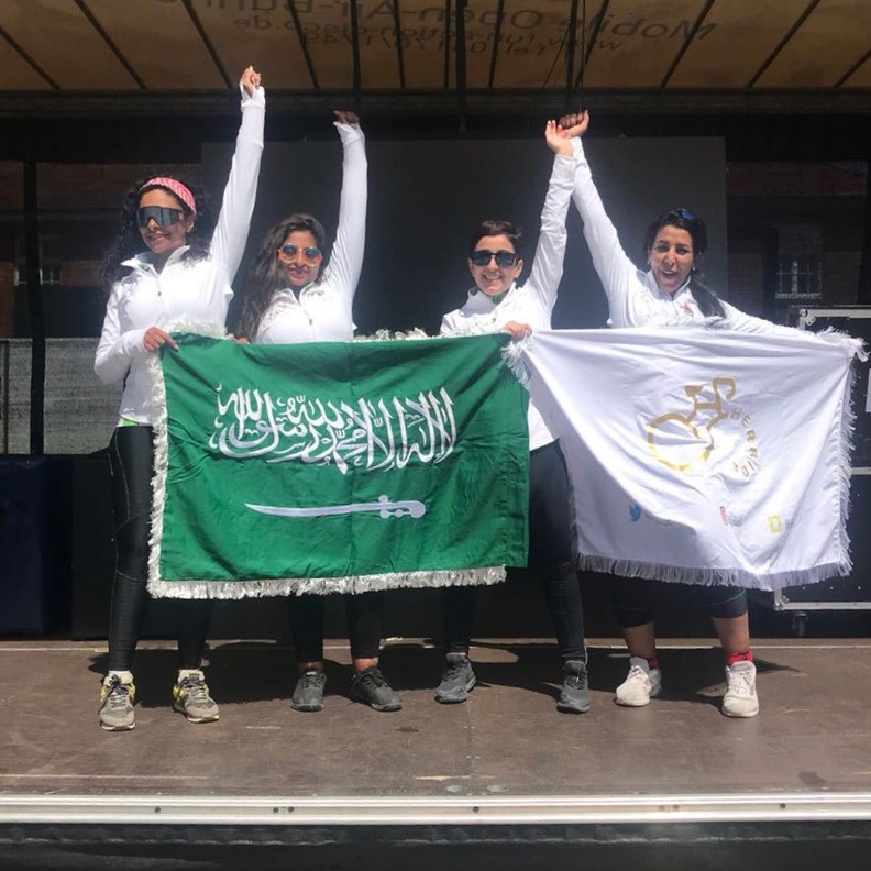 شاركت السعوديات في طواف أوروبا للدراجات الهوائية