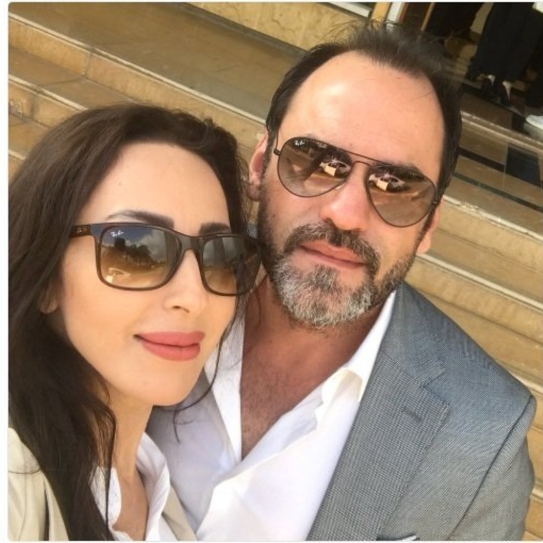 ورد الخال وباسم رزق يحتفلان بعيد زواجهما الثاني