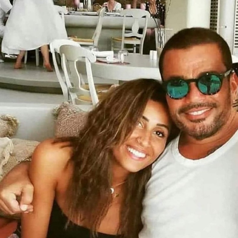 دينا الشربيني وعمرو دياب