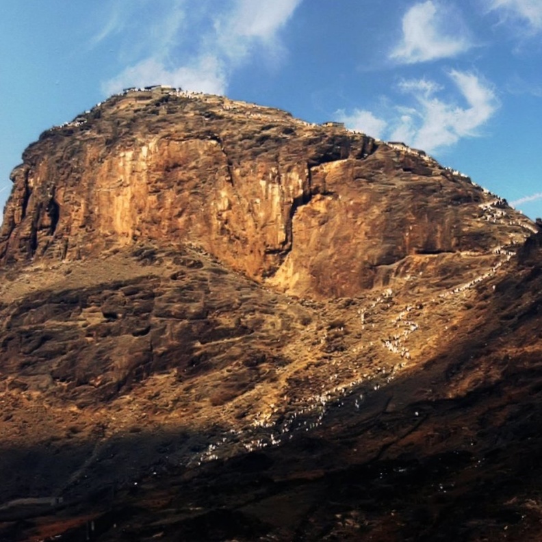 صورة ملتقطة من داخل جبل النور