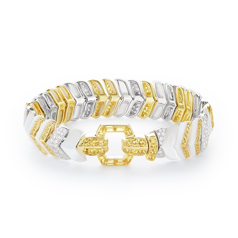  أسوارة كارتييه من الذهب الأبيض والوردي والأصفر