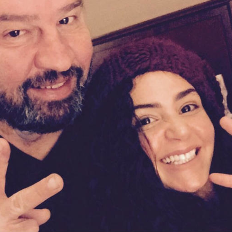 ركين سعد ووالدها الراحل سعد السيلاوي