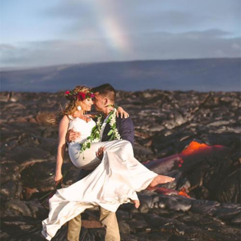 مراسم الزفاف في البحر الكاريب