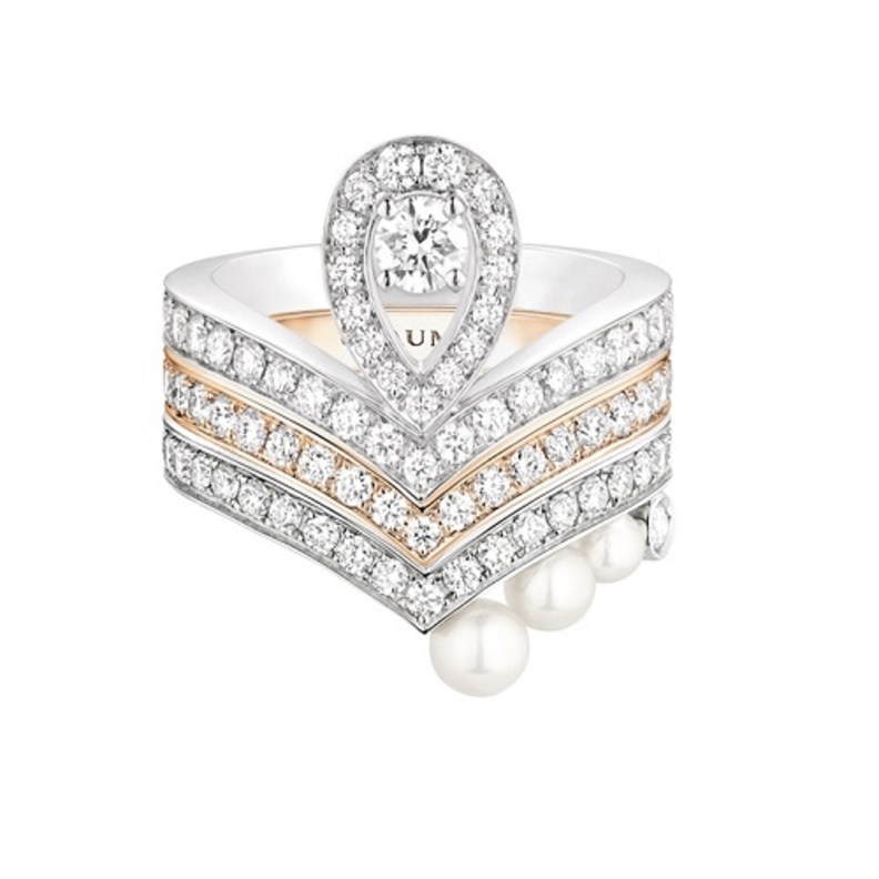 خاتم شوميه بصفين من الماس