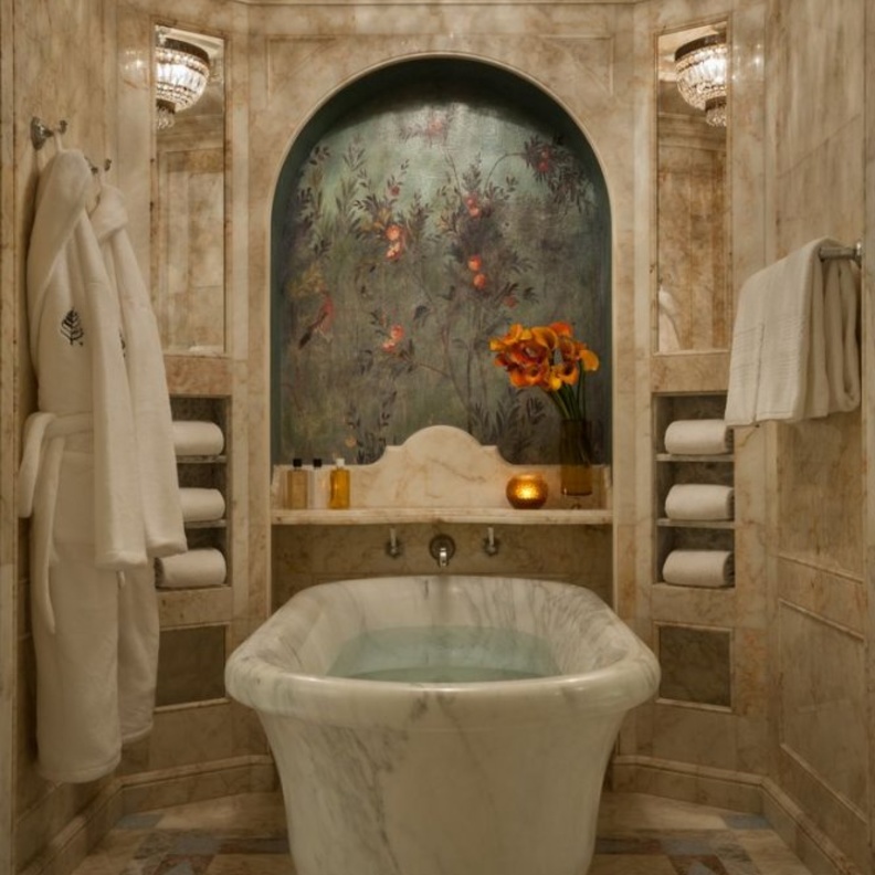  روعة الموزاييك في ديكورات الحمامات الشرقية