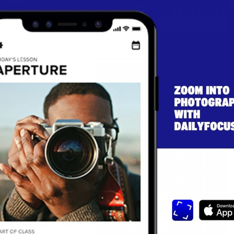 خلال 5 دقائق يوميا يعطيك التطبيق دروس حول أساسيات التصوير