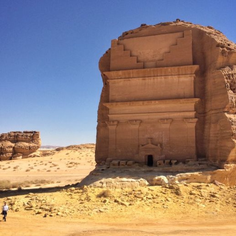 حجر اثري من شمال شرق مدينة الرياض