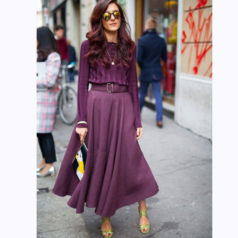 استقبلي الخريف باللون البنفسجي الأنيق