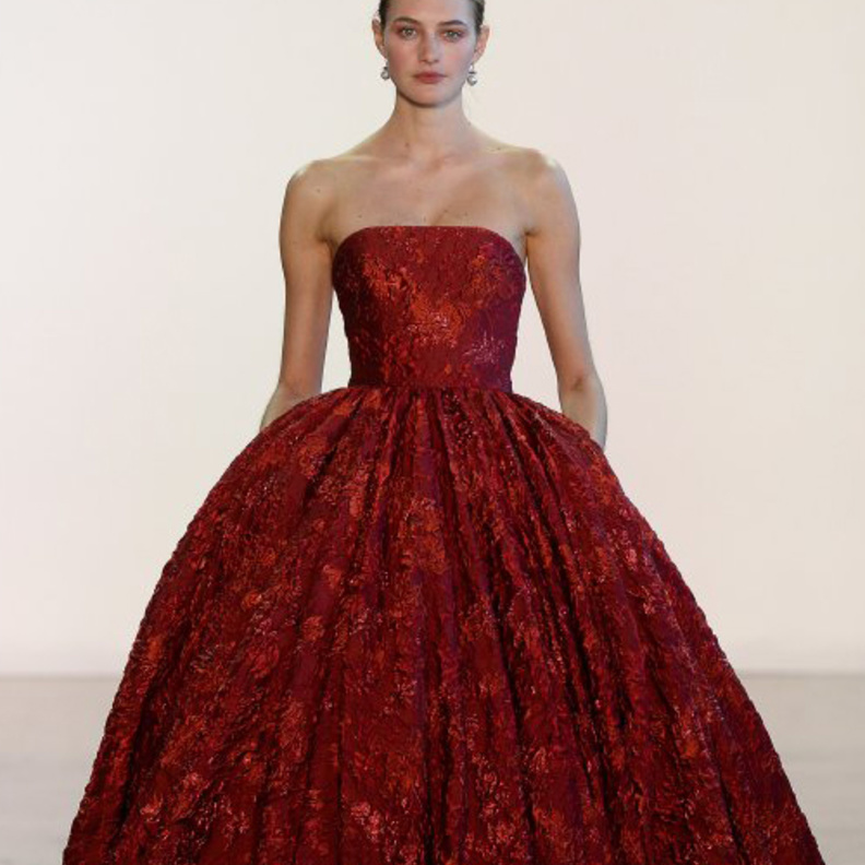 Marchesa Notte فستان سهرة منفوش من