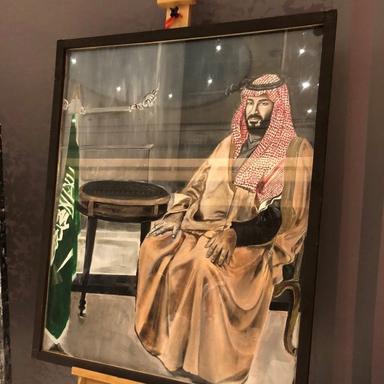 مشاركة الرسامة التشكيلية أمل القطيان