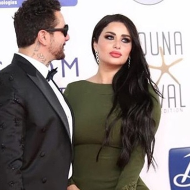 احمد الفيشاوي وزوجته 