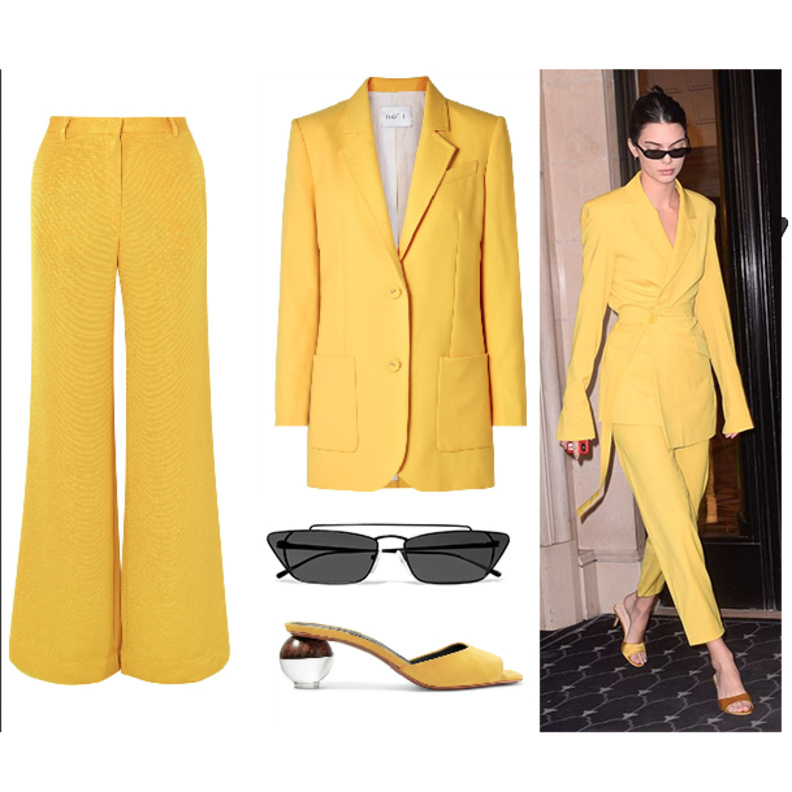  ستايل شبابي بالأصفر على طريقة كيندل جينر