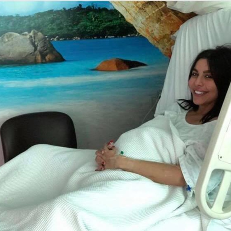 ليلى إسكندر في المستشفى