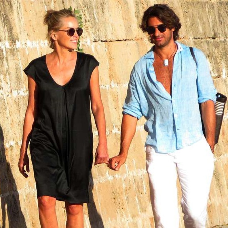 شارون ستون وحبيبها الجديد