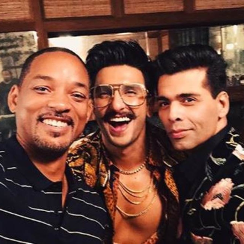 ويل سميث يتعرف على أسرار بوليوود من كاران جوهر ورانفير سينغ