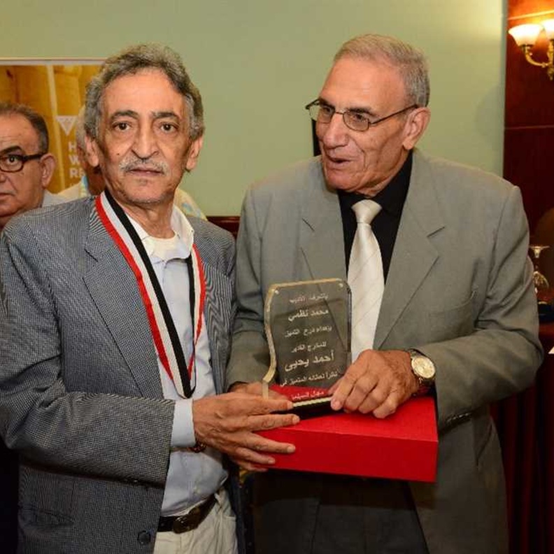 المخرج أحمد يحيى من تكريمه في مهرجان الإسكندرية 