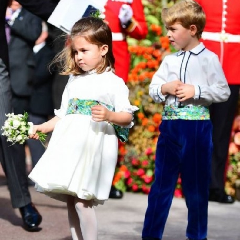 الامير جورج لعب دور مرافق العروس في زفاف يوجيني