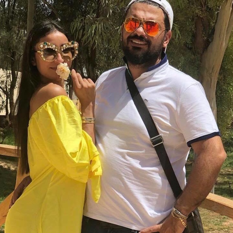 دنيا بطمة وزوجها