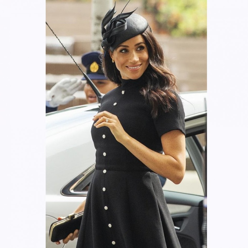 إعتمدت ميغان تصفيفة شعر أنيقة