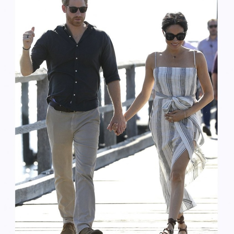 فساتين كاجوال تظهر حمل ميغان ماركل.