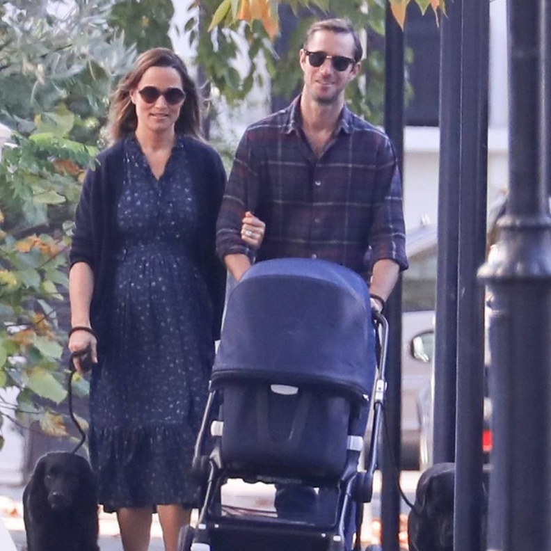  الظهور الأول لبيبا ميدلتون بصحبة طفلها الأول