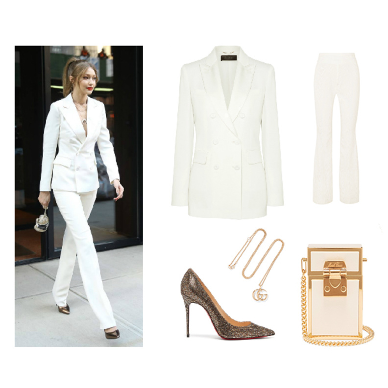 اطلالة في الفستان الأبيض القصير بأسلوب روزي هنتيغتون وايتلي