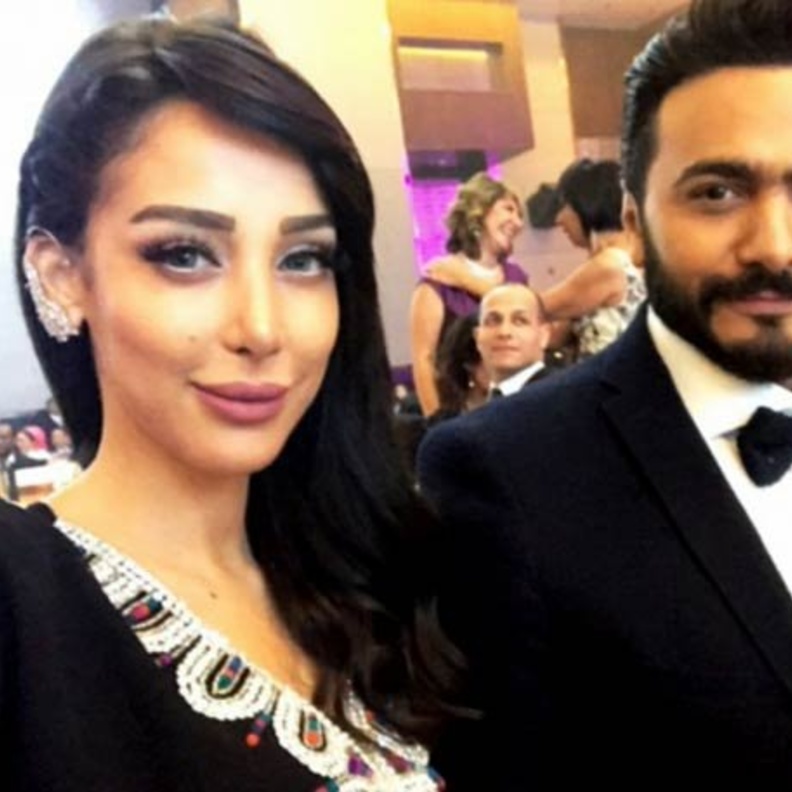 تامر حسني وبسمة بوسيل