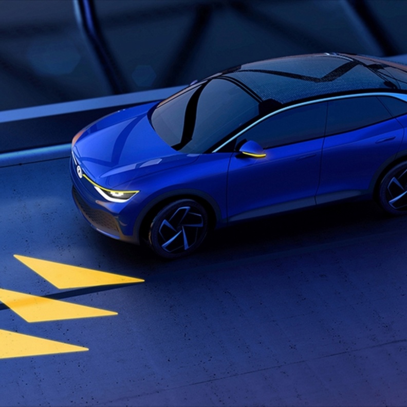 فولكس فاجن تكشف عن تقنية الضوء التفاعلي 