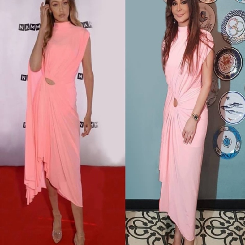 اليسا بفستان حريري زهري بمناسبة عيد ميلادها