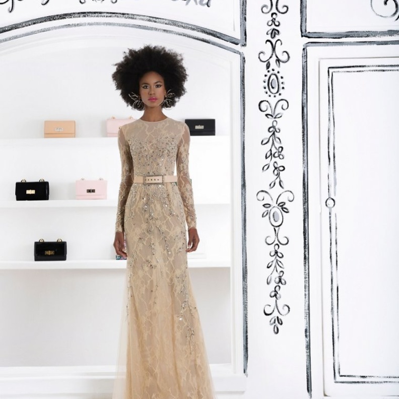 موديلات فساتين خطوبة من قماش الجوبير 2019 من مجموعة ايلي صعب