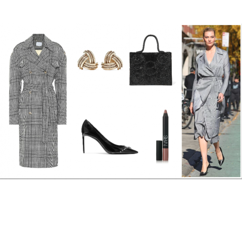 اطلالة راقية وأنيقة باللون الرمادي الكلاسيكي